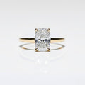 1, 2 or 3ct Elongated Cushion Cut Solitaire Engagement Ring / Cushion Solitaire Wedding Ring / Elongated Cushion Diamond Ring/ Gift Rings