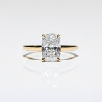 1, 2 or 3ct Elongated Cushion Cut Solitaire Engagement Ring / Cushion Solitaire Wedding Ring / Elongated Cushion Diamond Ring/ Gift Rings