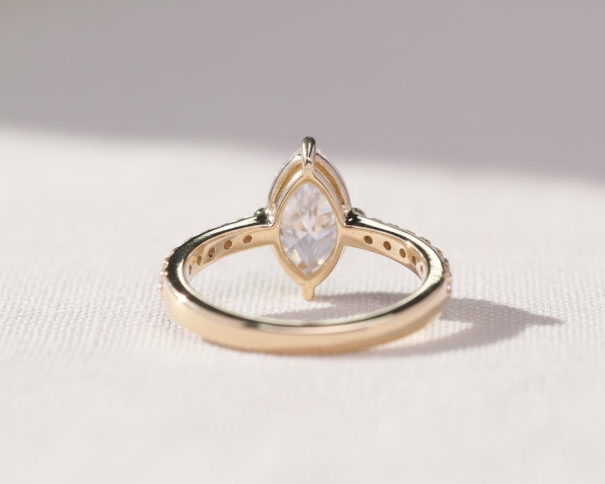 Marquise Solitaire Diamond Ring for Women