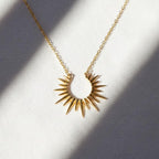 Sun Necklace - Spike Necklace - Pendant Necklace - Dainty Necklace - Layering Necklace - Celestial Necklace - Maylin Necklace