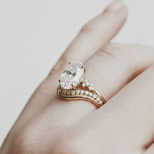 0.21 Carat Lab Grown Diamond Wedding Band, 14k Gold Anniversary Ring