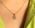 14K Solid Gold Crown Pendant Princess Pendant Crown Pendant For Girls Gold Crown pendant Solid Gold Chian Gift for her