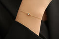 Diamond Bracelet / Evil Eye Diamond Bracelet in 14k Gold / Good Luck Charm Bracelet / Friendship Bracelet / Fine Jewelry