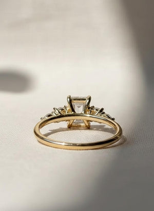 Emerald Cut IGI Certified Lab Diamond 5 Stone Ring