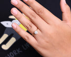 Round Lab Grown Diamond Engagement Ring / IGI Certified 1.00 CT Man Made Diamond Ring / 14K Solid Gold Women's Wedding Ring
