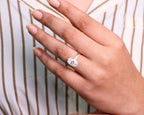 3.00 Carat Oval Cut Lab Grown Diamond Bridal Set with Pave’ Accents / 14k Yellow Gold / Oval Shape Engagement Ring & Matching Band