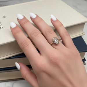 4 Ct Round Brilliant Lab Diamond Engagement Ring