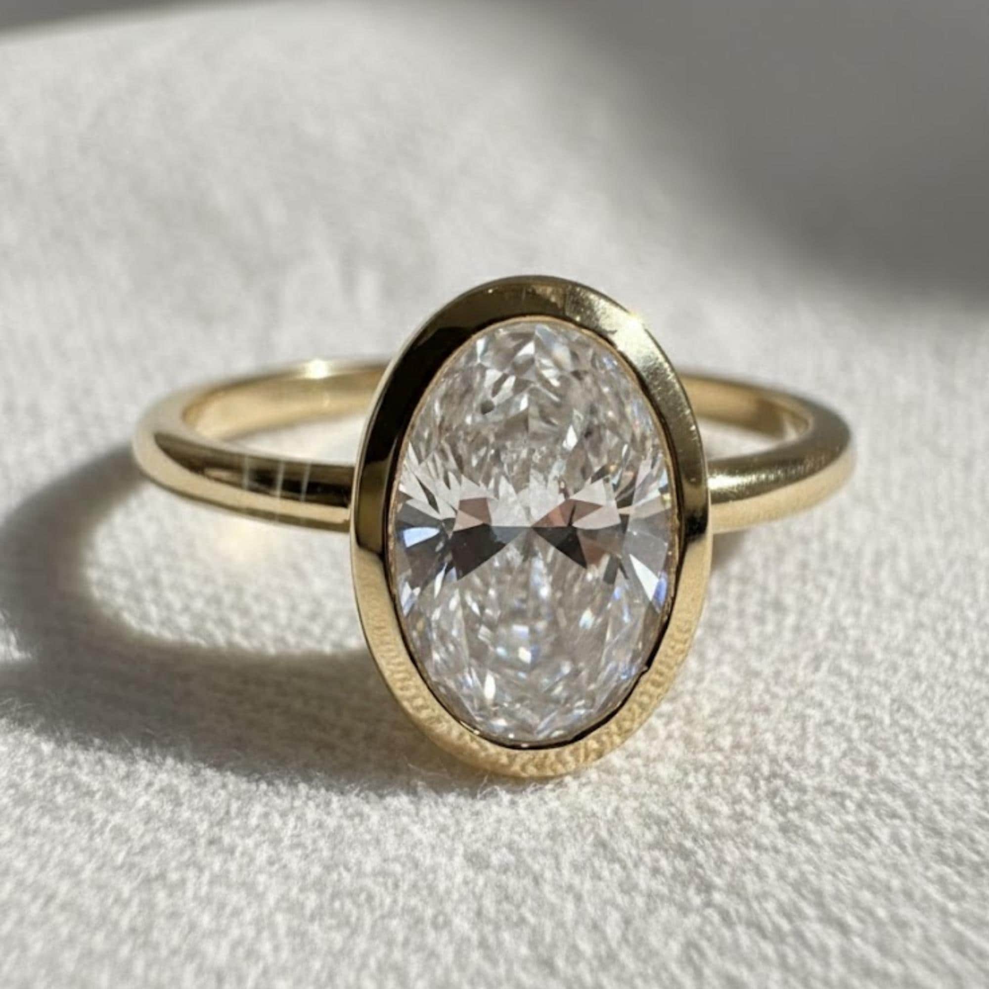 4 Ct Round Brilliant Lab Diamond Engagement Ring