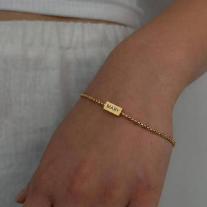 Custom Engraved Name Bracelet for Men