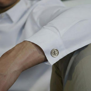 Men's Compass Lab Diamond Gold & Silver Cufflinks