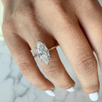 Marquise Lab Grown Diamond Ring , 3 CT F VS1 Diamond Engagement Ring , Lab Marquise Diamond Ring , Lab Diamond Ring , Marquise Ring