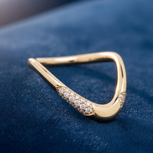 Lab Diamond Wedding Band, 14K Gold