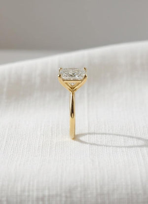 Princess Cut Lab Diamond Solitaire Ring