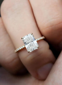 Radiant Cut Lab Grown Diamond Ring, 2–3 CT