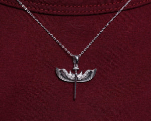 St Michael Archangel Diamond Pendant, 925 Silver