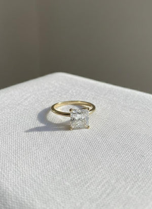 Princess Cut Lab Diamond Solitaire Ring