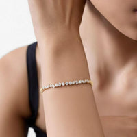 Multi Shape Lab Diamond Bangle Bracelet