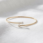 Unique Diamond Bangle Bracelet, 14K Open Bangle, Graduating Diamond Bracelet, Diamond Gold Bracelet Bangle, Ladies Bracelet Bangle