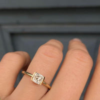 2 Ct Ice Crushed Cushion Lab Diamond Ring