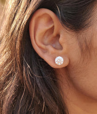 14K Gold Lab Diamond Stud Earrings