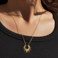 Sun Necklace - Spike Necklace - Pendant Necklace - Dainty Necklace - Layering Necklace - Celestial Necklace - Maylin Necklace