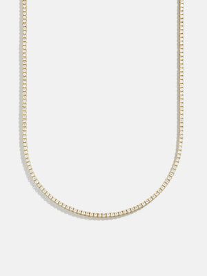Silver CZ Tennis Choker Necklace, Dainty Bridal Jewelry